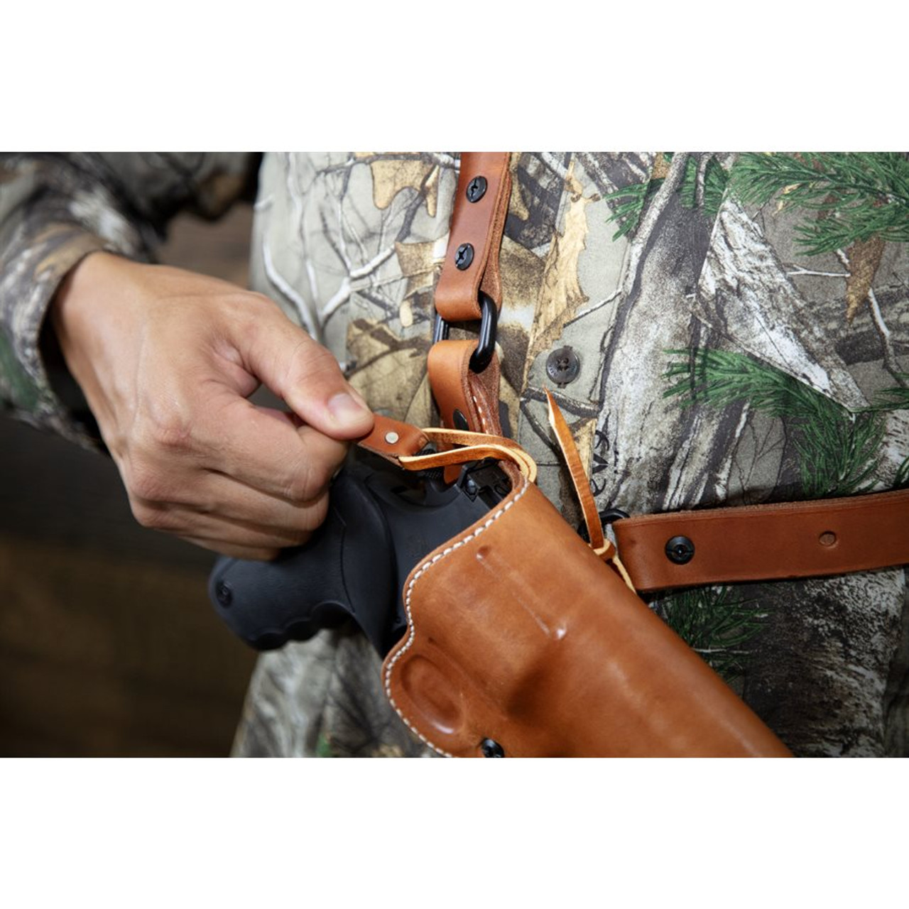 Diamond D Guides Choice™ Leather Chest Holster Taurus Raging Hunter 6 3/4" - Image 9