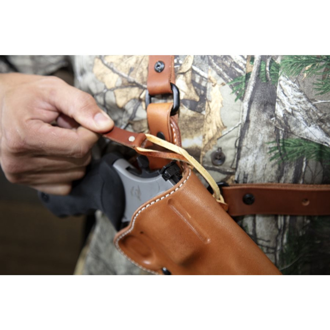 Diamond D Guides Choice™ Leather Chest Holster Taurus Raging Hunter 8 3/8" - Image 9