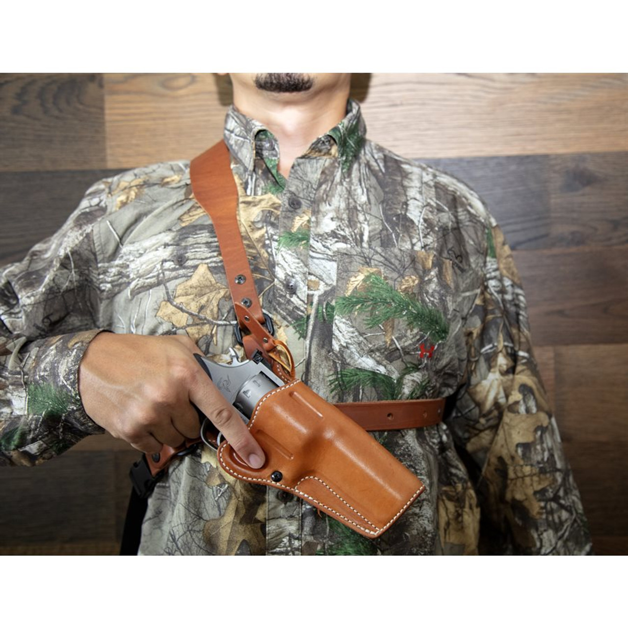 Diamond D Guides Choice™ Leather Chest Holster Taurus Tracker 4" - Image 9