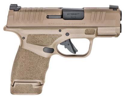 Springfield Hellcat FDE Micro Compact, 9mm, 3" Barrel Flat Dark Earth, Tritium/Luminescent Front Sight, 2 Mags 1-13Rd, 1-11Rd Springfield Armory - Guns | Rare Breed Triggers FRT - 15