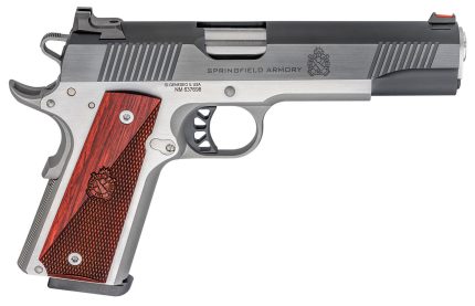 Springfield Ronin Operator 1911, Full Size, 45ACP 5" Barrel, Blued, SS Frame, Fiber Optic Front Sight Tactical White Dot Rear, 8rd Mag Springfield Armory - Guns | Rare Breed Triggers FRT - 15
