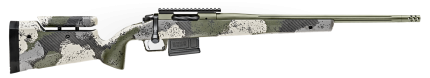 Springfield 2020 Waypoint 308 Winchester, 20" Fluted Stainless Barrel, SA Radial Brake, Green, Mil-Spec Green Cerakote, Evergreen Camo Adj Carbon Fiber Stock M-LOK, TriggerTech Adj Trigger, AICS 5rd Mag Springfield Armory - Products | Rare Breed Triggers FRT - 15