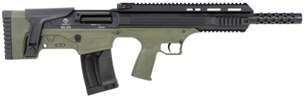 American Tactical Bulldog 12 Ga, 18.5" Barrel, 3", Bullpup, Black/Green, 5rd ATI American Tactical Imports - Products | Rare Breed Triggers FRT - 15
