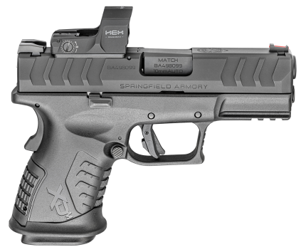 Springfield XD-M Elite Compact OSP 10mm, 3.8" Barrel, Hammer Forged, Melonite, Black, Fiber Optic Front, Tactical Rack U-Dot Rear, 11rd Springfield Armory - Guns | Rare Breed Triggers FRT - 15