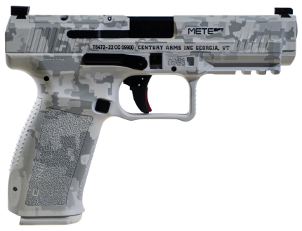 Canik METE SFT Arctic 9mm, 4.46" Barrel, Arctic Digital Camo, Optic Ready, 18rd Mag, Limited Edition Century Arms - Products | Rare Breed Triggers FRT - 15