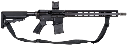 ALG Defense El Jefe 223 Remington/5.56x45mm, 16.25" Barrel, Black, Warner & Swasey Red Dot Sight, M-Lok Handguard, 30rd ALG Defense - Products | Rare Breed Triggers FRT - 15