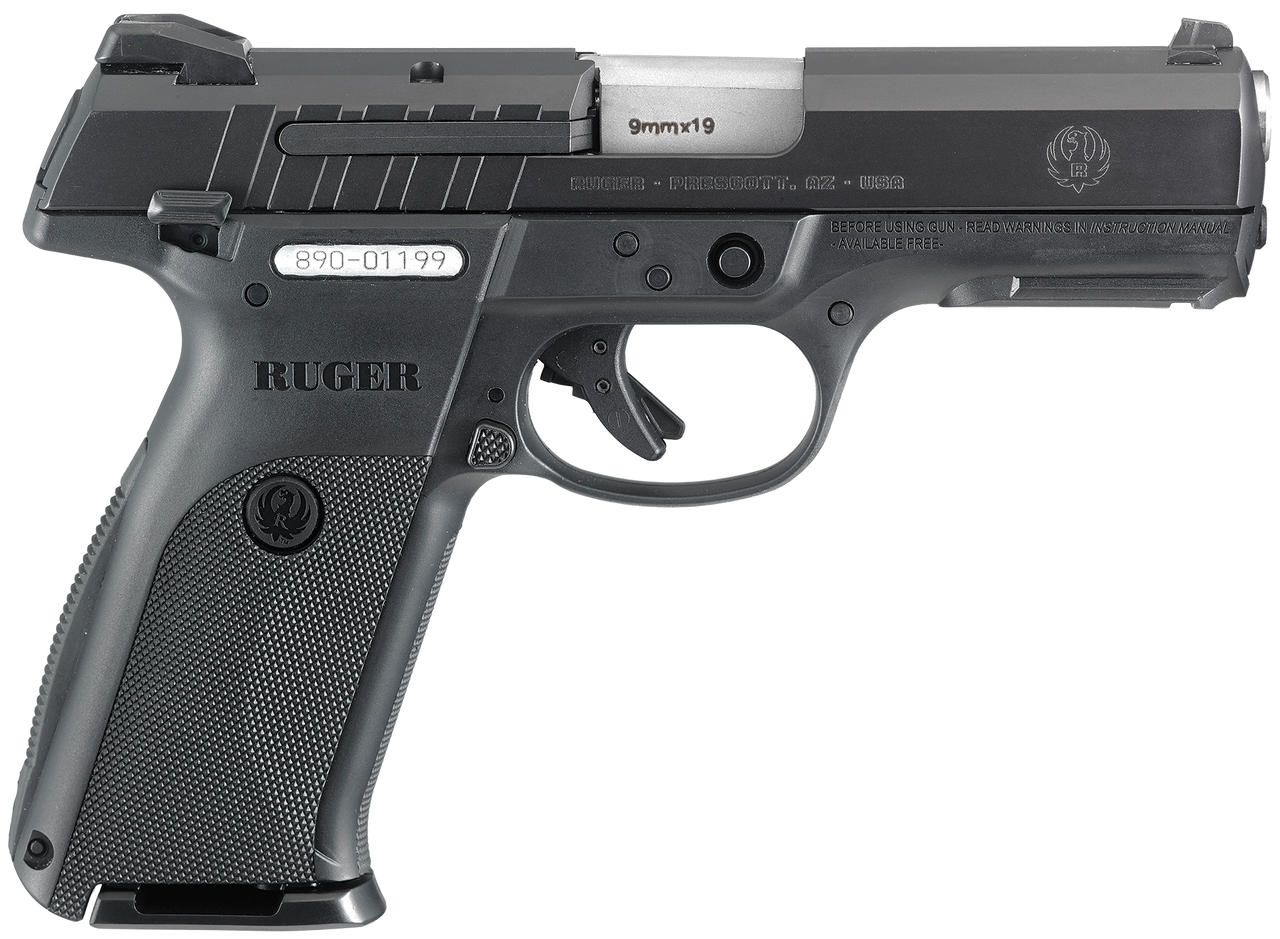 Ruger SR9E Pistol 9mm 4" Barrel 3-Dot Sights Black 17 Rnd Mag