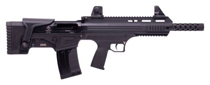 American Tactical, Bulldog Bullpup, 12 Ga 3", 18.5" Barrel, Iron Sights, AR Style Charging Handle, 5Rd, Black ATI American Tactical Imports - Products | Rare Breed Triggers FRT - 15