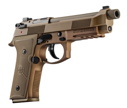Beretta M9A4 9mm, 5.1" Barrel, Night Sights, Flat Dark Earth, 18rd Beretta - Products | Rare Breed Triggers FRT - 15
