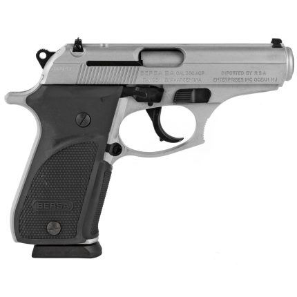 Bersa Thunder Plus 380 ACP, 3.5" Barrel, Nickel, Black Grip, 15rd Bersa - Products | Rare Breed Triggers FRT - 15