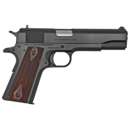 Colt 1911 Government 45 ACP, 5" Barrel, Black, Checkered Rosewood Grip, 7rd Colt - Products | Rare Breed Triggers FRT - 15