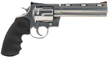 Colt Anaconda 44 Magnum, 6" Barrel, Stainless Steel, Black Hogue Grip, 6rd Colt - Products | Rare Breed Triggers FRT - 15