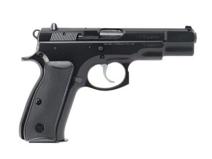 CZ 75-B 9mm, 4.6" Barrel, Black, Manual Safety, Fixed Sights, 16rd CZ USA - Guns | Rare Breed Triggers FRT - 15