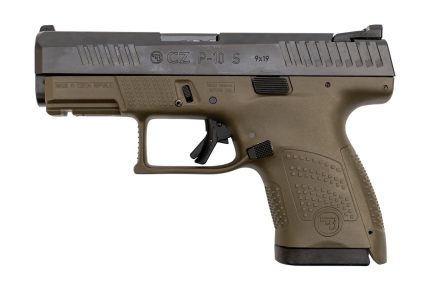 CZ P-10 Compact 9mm, 3.5" Barrel, Fixed Sights, OD Green, 12rd CZ USA - Products | Rare Breed Triggers FRT - 15