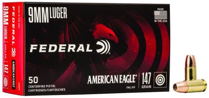 Federal Standard 9mm Full Metal Jacket 147gr, 50Box, 1000 FPS Federal Ammunition - Ammunition - Rare Breed Triggers FRT - 15