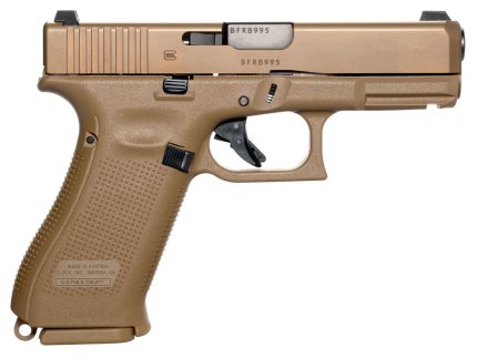 Glock G19X 9mm, 4.02" Barrel, Coyote Brown Cerakote, Polymer Grip, 19rd Glock - Products | Rare Breed Triggers FRT - 15