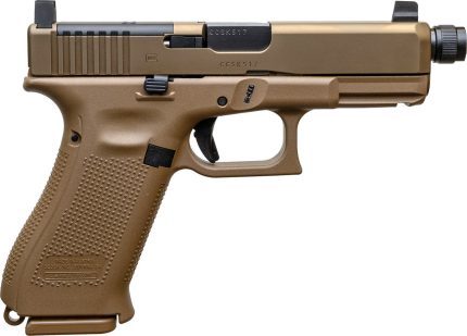 Glock 19X MOS 9mm, Gen5, 4.52'' Threaded Barrel, Coyote Brown, 19rd Glock - Products | Rare Breed Triggers FRT - 15