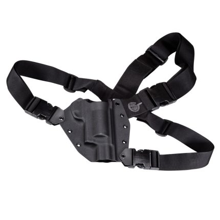 GunfightersINC Kenai Chest Holster Taurus Judge 3.5'' Cylinder BK/BK RH - Products | Rare Breed Triggers FRT - 15