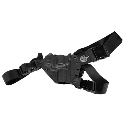 GunfightersINC Kenai Chest Holster Taurus Tracker BK/BK RH - Products | Rare Breed Triggers FRT - 15