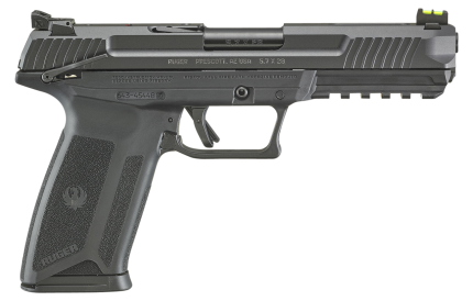 Ruger 57 5.7x28mm, 4.9" Barrel, Black, Optic Ready, 20rd Ruger - Rare Breed Triggers FRT - 15