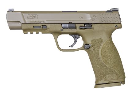 Smith & Wesson M&P9 M2.0 9mm, 5" Barrel, 3-Dot Sights, NTS, Flat Dark Earth, 17rd Smith & Wesson - Products | Rare Breed Triggers FRT - 15