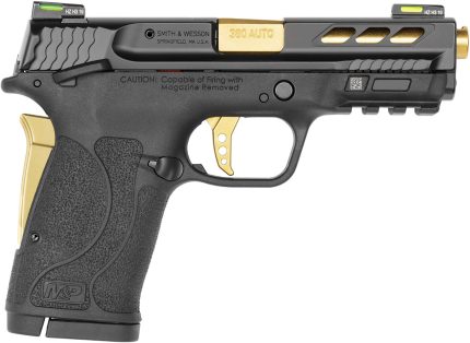 Smith & Wesson M&P Shield EZ M2.0 Performance Center 380 ACP, 3.8" Gold Barrel, Black, MA Compliant, 8rd Smith & Wesson - Products | Rare Breed Triggers FRT - 15