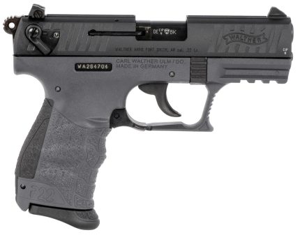 Walther P22Q 22 LR, 3.4" Barrel, Tungsten Gray, Manual Safety, 10rd Walther - Products | Rare Breed Triggers FRT - 15