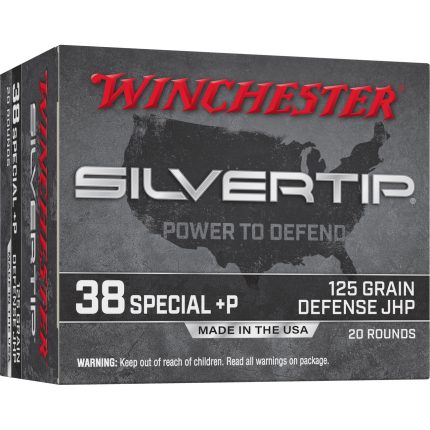 Winchester Silvertip Defense 38 Special +P, 125gr, Jacketed Hollow Point, 20rd Box Winchester Ammo - Ammunition - Rare Breed Triggers FRT - 15