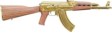 Zastava ZPAPM70 7.62x39, 16.25" Barrel, 24K Gold Plated Barrel/Rec/Mag, 30rd Zastava Firearms - Products | Rare Breed Triggers FRT - 15