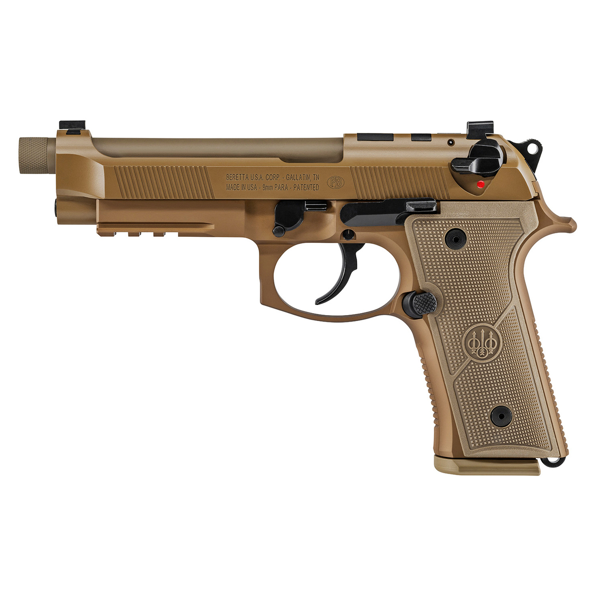 Beretta M9A4 Centurion 9mm Luger 4.8in Flat Dark Earth Cerakote Pistol - 10+1 Rounds - Image 2