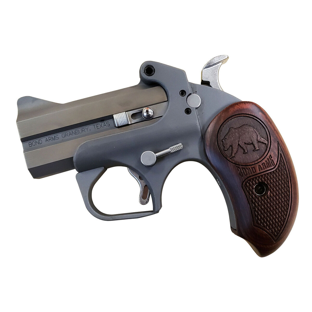 Bond Arms Grizzly 45 (Long) Colt/.410 3in Rosewood Pistol - 2 Rounds - Image 2