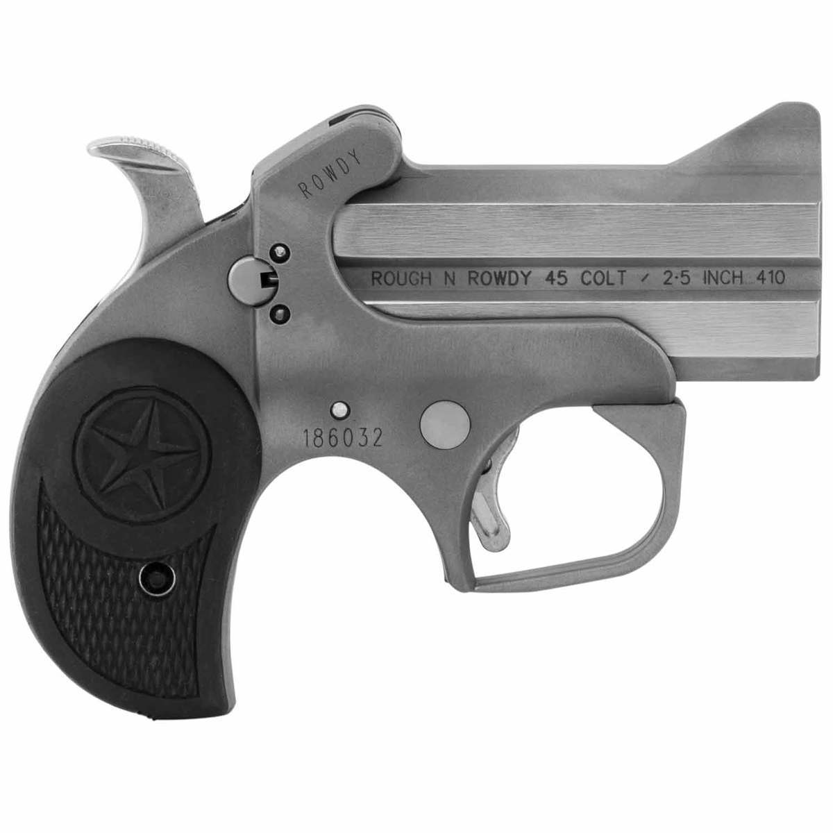 Bond Arms Rowdy BARW 45 (Long) Colt 3in Stainless Pistol - 2 Rounds