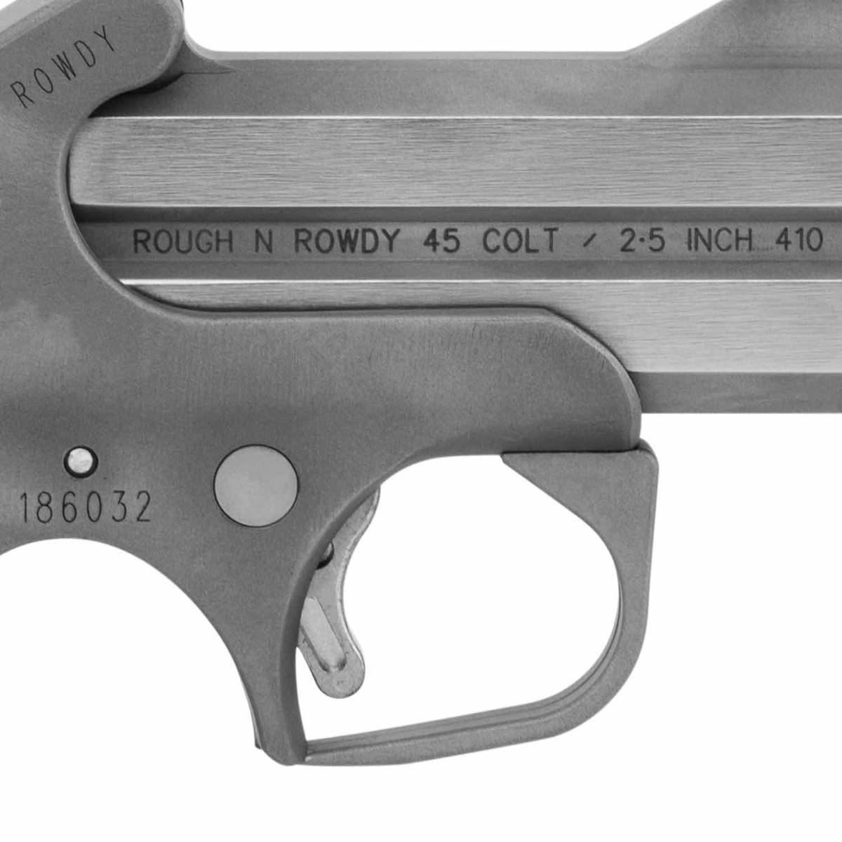 Bond Arms Rowdy BARW 45 (Long) Colt 3in Stainless Pistol - 2 Rounds - Image 3