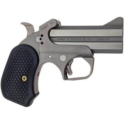 Bond Arms Rowdy XL 45 (Long) Colt/410 Gauge 3.5in Rough Stainless Steel Pistol - 2 Rounds - Handguns | Rare Breed Triggers FRT - 15
