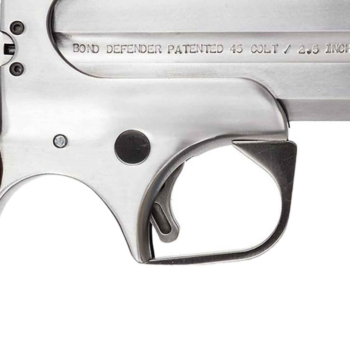Bond Arms Texas Defender 45 (Long) Colt 3in Stainless Steel Pistol - 2 Rounds - Image 3