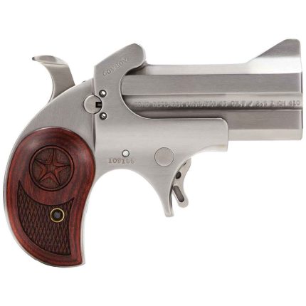 Bond Cowboy Defender 45 (Long) Colt 3in Stainless Steel Handgun - 2 Rounds - Shooting Gear | Rare Breed Triggers FRT - 15