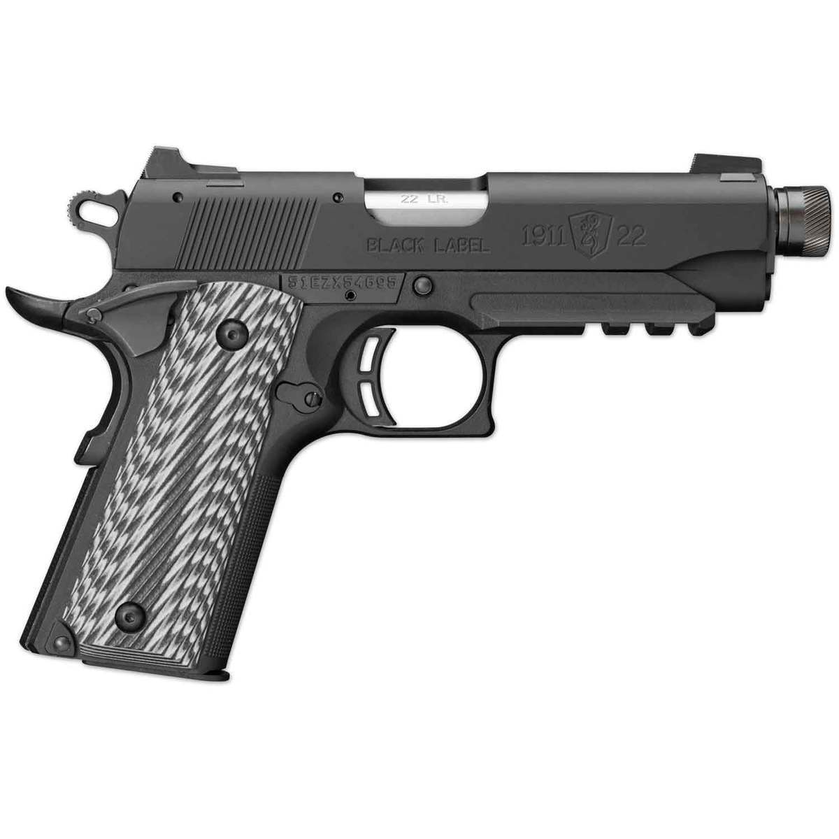 Browning 1911-22 Black Label 22 Long Rifle 4.25n Matte Black Pistol - 10+1 Rounds