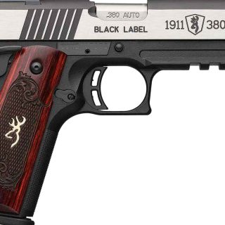 Browning 1911 Black Label Medallion Pro 380 Auto (ACP) 4.25in Matte Black Stainless Steel Pistol - 8+1 Rounds