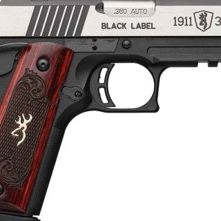 Browning 1911 Black Label Medallion Pro Compact 380 Auto (ACP) 3.63in Matte Black Stainless Steel Pistol - 8+1 Rounds