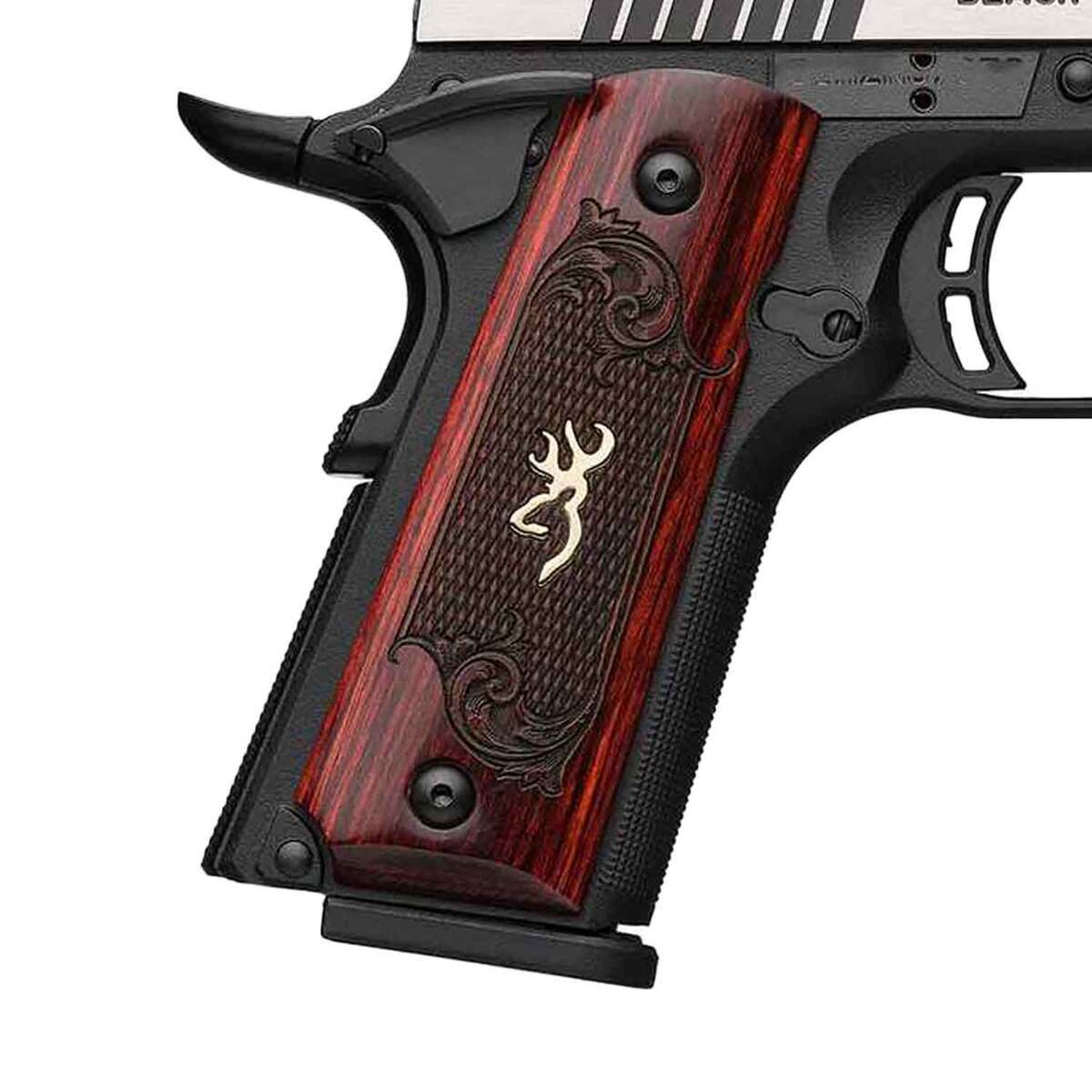 Browning 1911 Black Label Medallion Pro Compact 380 Auto (ACP) 3.63in Matte Black Stainless Steel Pistol - 8+1 Rounds - Image 2