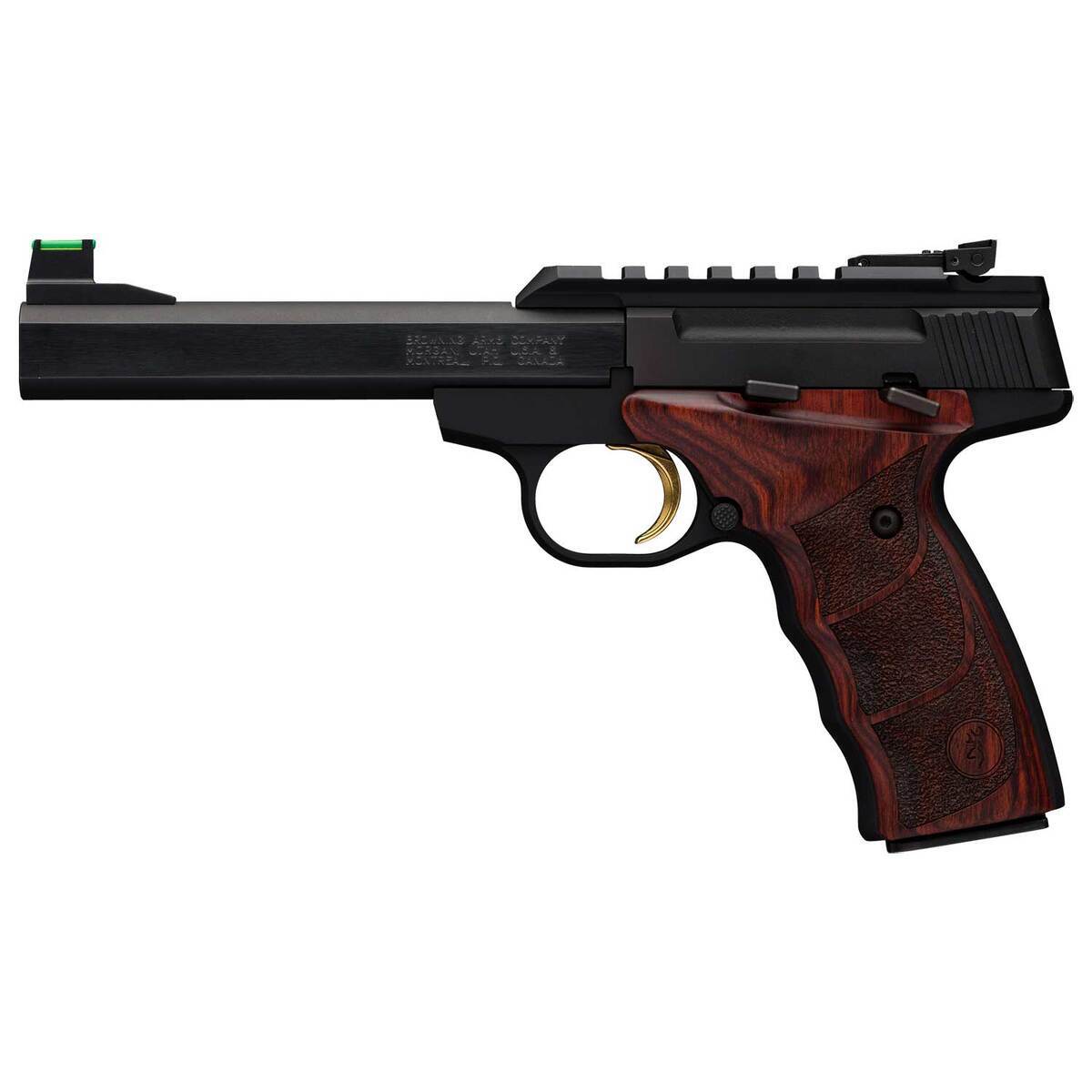 Browning Buck Mark Plus UDX 22 Long Rifle 5.5in Matte Black/Rosewood Pistol - 10+1 Rounds - Image 2