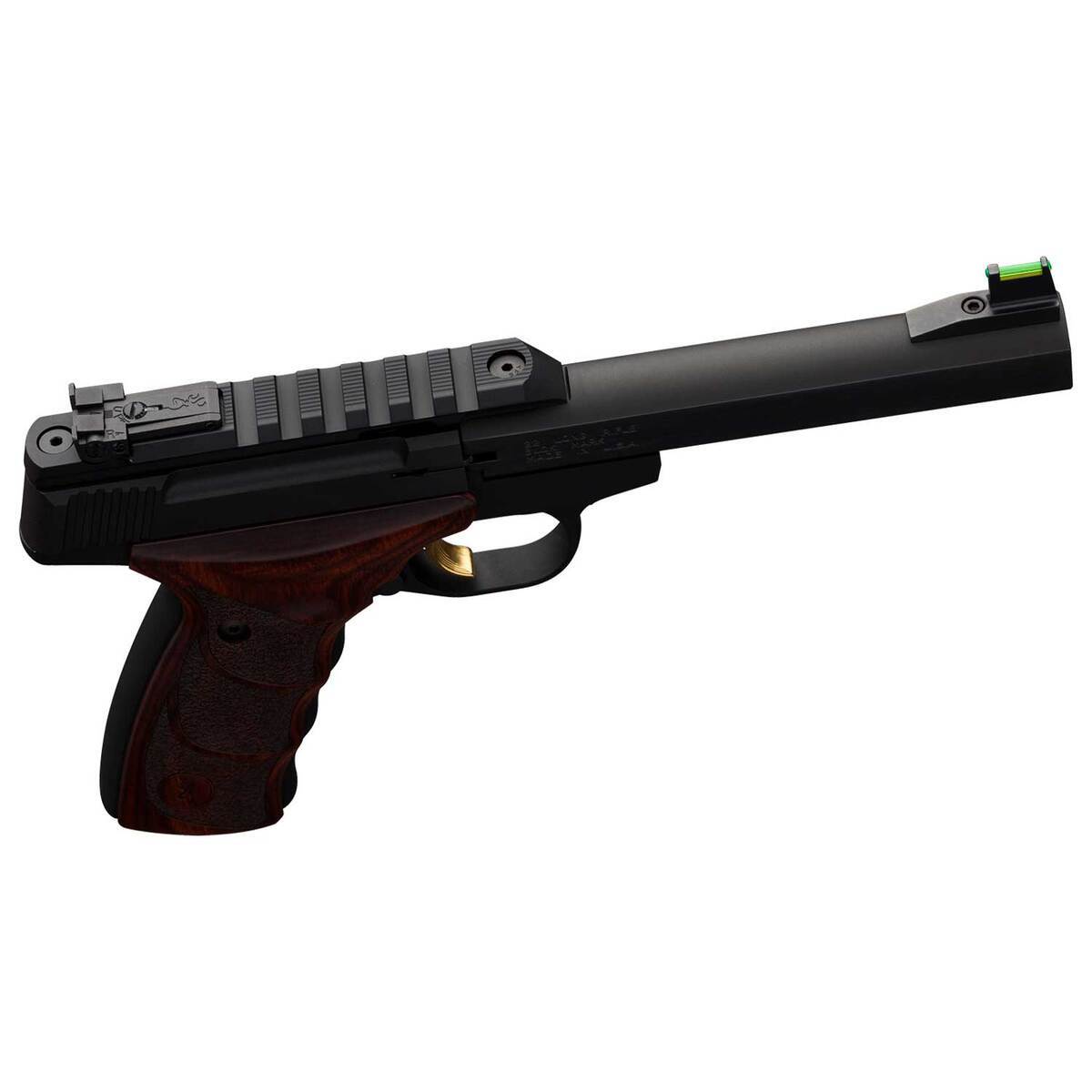 Browning Buck Mark Plus UDX 22 Long Rifle 5.5in Matte Black/Rosewood Pistol - 10+1 Rounds - Image 3