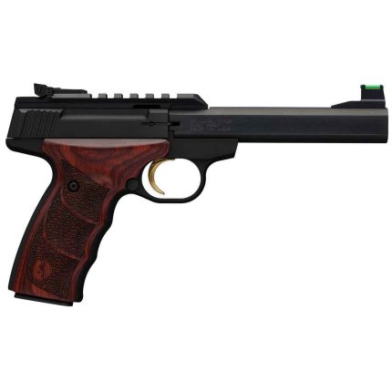 Browning Buck Mark Plus UDX 22 Long Rifle 5.5in Matte Black/Rosewood Pistol - 10+1 Rounds - Rifles | Rare Breed Triggers FRT - 15
