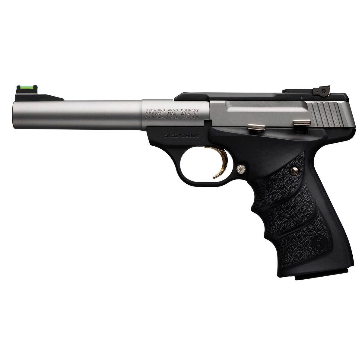 Browning Buck Mark Standard URX 22 Long Rifle 5.5in Stainless Pistol - 10+1 Rounds - California Compliant - Image 2