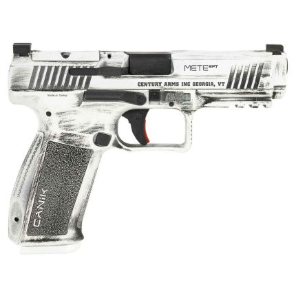 Canik Mete SFT W/ Holster 9mm Luger 4.46in Distressed White Cerakote Pistol - 18+1 Rounds - Handguns | Rare Breed Triggers FRT - 15