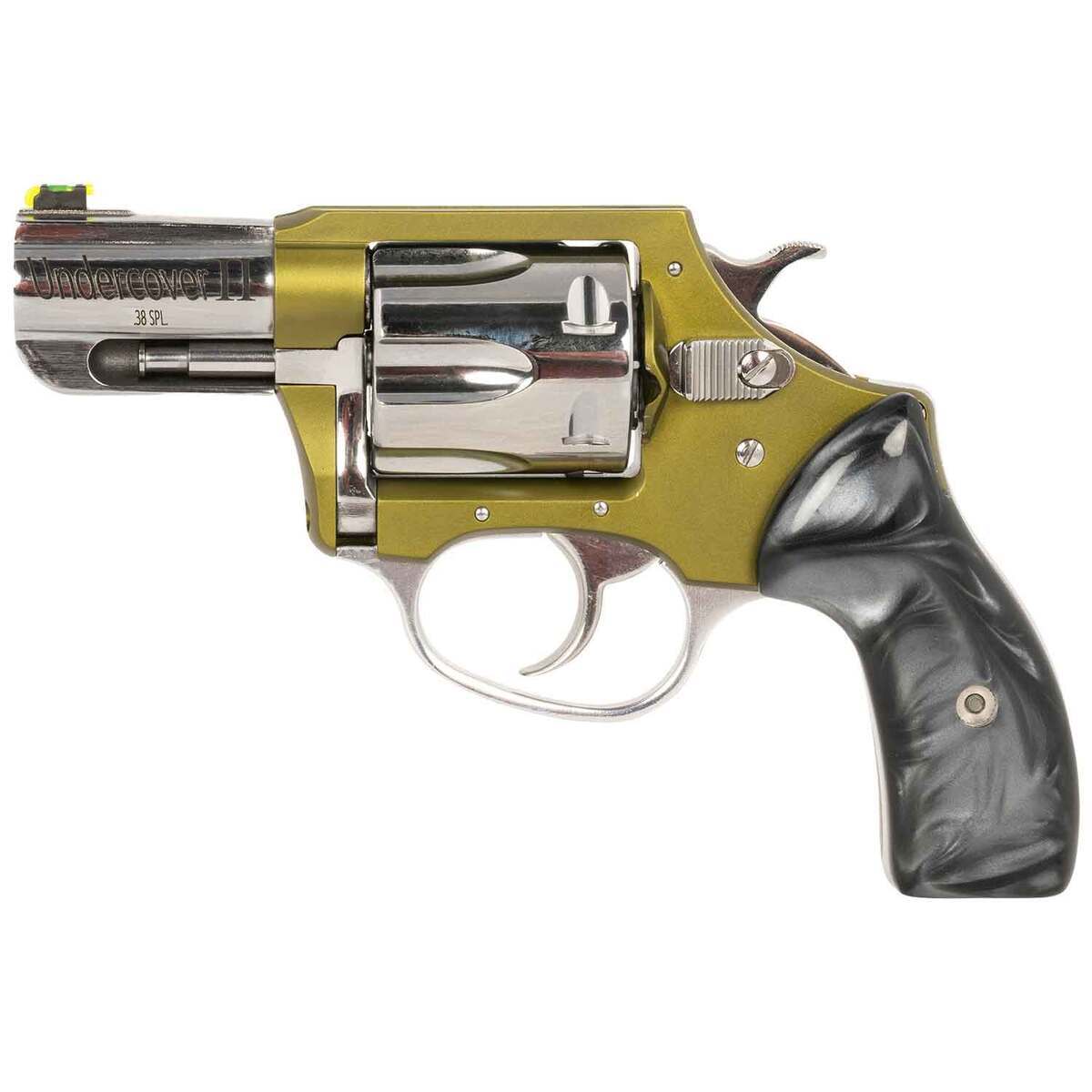 Charter Arms Undercover II 38 Special 2.2in High Polished Stainless OD Green Anodized Revolver - 6 Rounds - Image 2