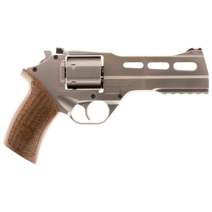 Chiappa Rhino 50SAR 357 Magnum 5in Nickel Plated Revolver - 6 Rounds - California Compliant - Handguns | Rare Breed Triggers FRT - 15