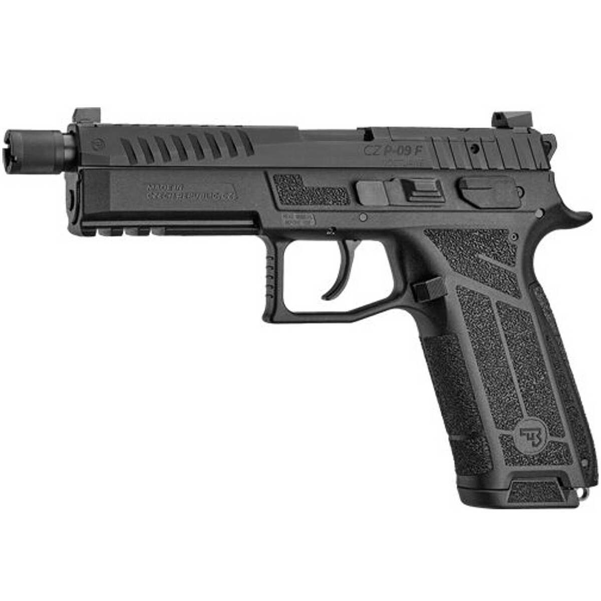CZ P-09 F Nocturne 9mm Luger 4.53in Black Pistol - 21+1 Rounds - Image 2