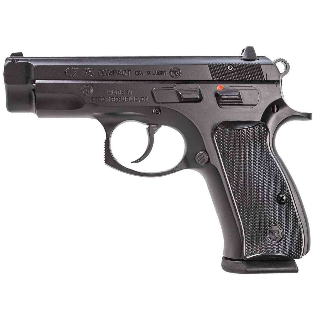 CZ USA CZ 75 Compact 9mm Luger 3.75in Black Polycoat Pistol - 15+1 Rounds - Image 2