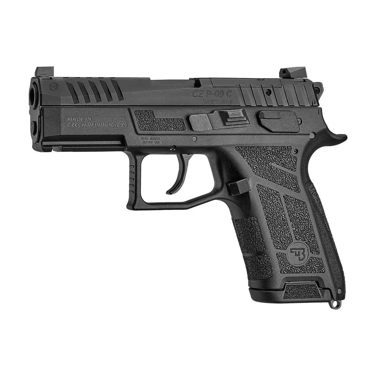 CZ USA P-09 C Nocturne 9mm Luger 3.74in Black Nitride Pistol - 15+1 Rounds - Image 2